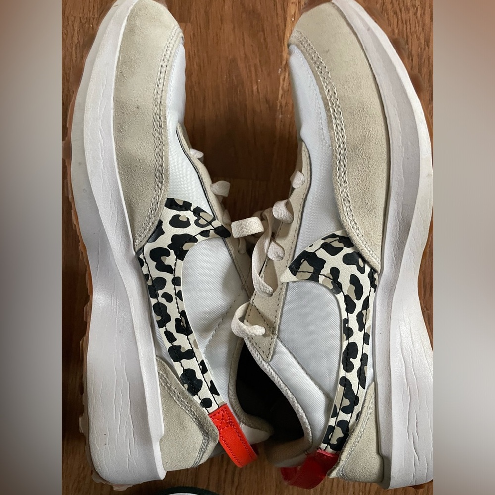 Nike Waffle- Suede and Animal Print! So cute and light!